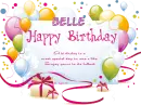 Happy Birthday Belle