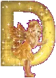 The angel with D letter
