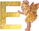 The angel with E letter