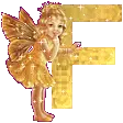 The angel with F letter