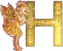 The angel with H letter