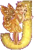 The angel with J letter
