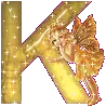 The angel with K letter