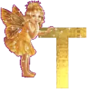 The angel with T letter