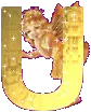 The angel with U letter
