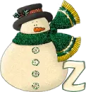 Snowman with Z letter