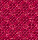 Valentine's Day Seamless Pattern: Pink