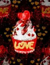 Seamless LoveCupcake Background