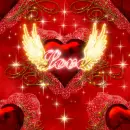 Seamless Love wings Background