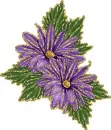 2 purple flower