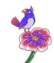 bird and flower