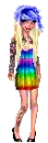 Rainbow dress
