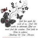 Mel - Goals - Wisdom - Faith