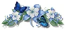 Blue Flower Divider
