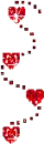 red hearts