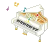 piano and sheet music