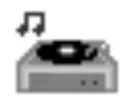 Silver Record Player