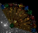 Sparkly Colorful Fan