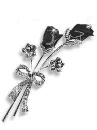 Metallic Silver Rose