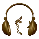 Headphones with Musical Notes