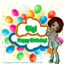 Gigi - Birthday - Balloons - Girl