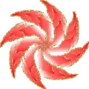 red glitter picture
