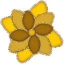 brown-yellow glitter
