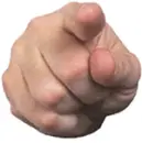 point out