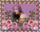 woman with flowers