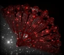 Sparkly Red Fan