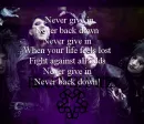 Black Veil brides- Never give in, Background