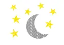 moon and stars
