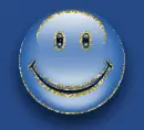 blue happy smiley