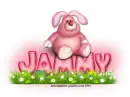 Pink Easter Bunny: Jammy