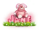 Pink Easter Bunny: Jane