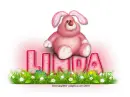 Pink Easter Bunny: Linda