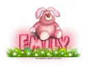 Pink Easter Bunny: Emily