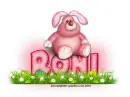 Pink Easter Bunny: Roni