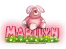 Pink Easter Bunny: Marilyn