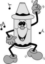 Dancing Silver Crayon