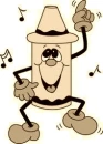 Dancing Tan Crayon