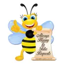 Bee Holding Scroll: Taking Requests