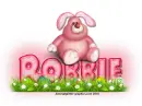 Pink Easter Bunny: Robbie