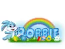 Blue Easter Bunny: Robbie