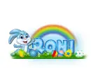 Blue Easter Bunny: Roni