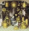 1800s Buddhist ornament dealer in Japan