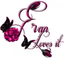 Glitter text-Fran Loves it