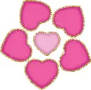 red hearts
