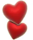 2 red heart