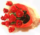 red rosa bouquet